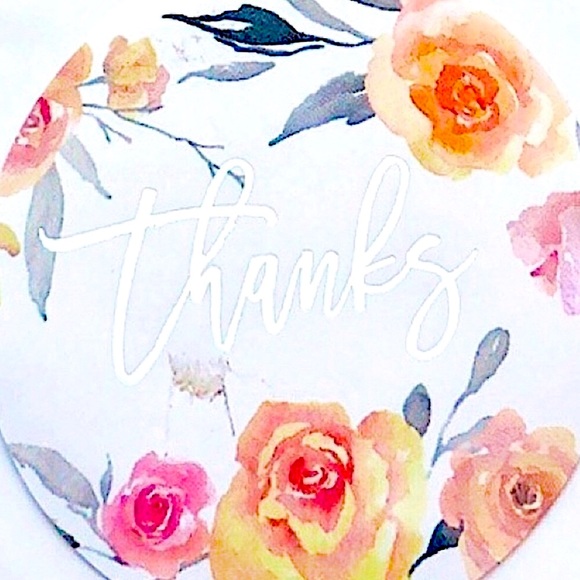 NEW Poshmark Packages "Thank you" Gift Wrap Shipping Supplies Set ~ 125 Stickers - Picture 7 of 9